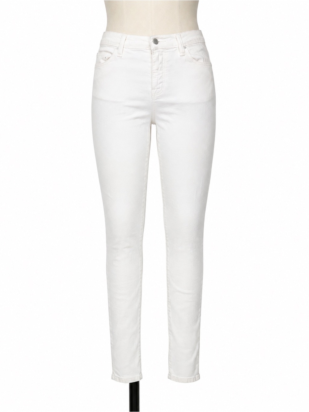 J Brand White High-Rise Skinny Jeans